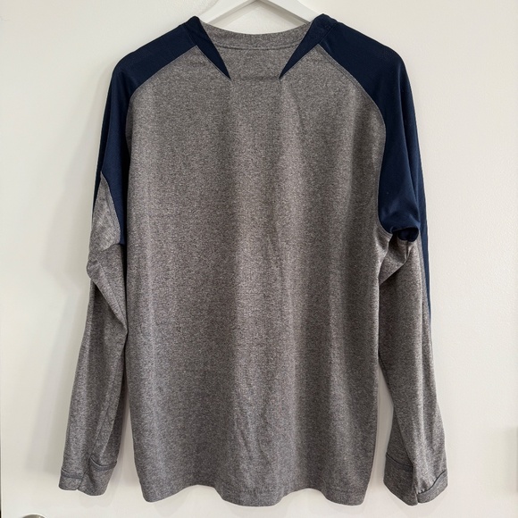 Syracuse Nike Team Fit Dry Navy Grey Orange Long Sleeve Tech Shirt Men Large EUC - Picture 6 of 13